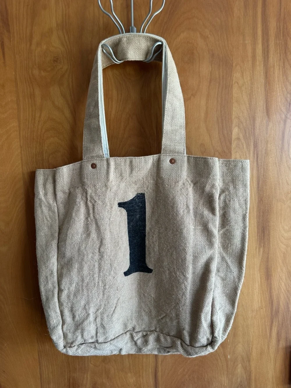 FEED Natural Canvas Tote Bag in Beige